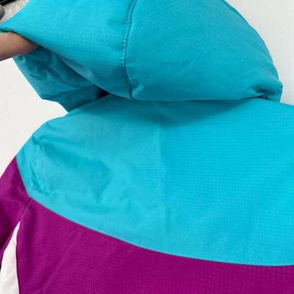 Gerry Youth Jacket Sz Xs Colorblock Purple Blue Insulated - Picture 16 of 16